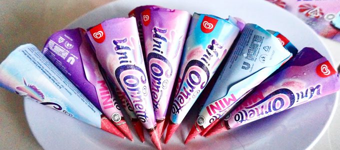 Sajian Es Krim Cornetto Mini - (YouTube: Adiva Ainun)