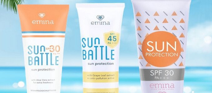 Ilustrasi: Beberapa Varian Produk Emina Sunscreen (credit: Shopee)