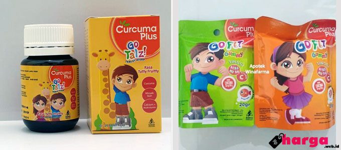 Curcuma Plus Tablet Go Talz! & Curcuma Plus Gofit Gummy