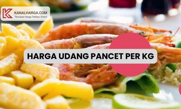 Harga Udang Pancet per Kg All Size Harga Udang Pancet per Kg (All Size)