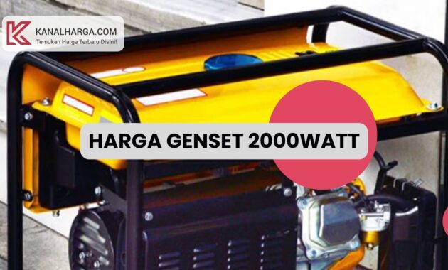 harga genset 2000watt Harga Genset 2000 Watt Baru dan Bekas